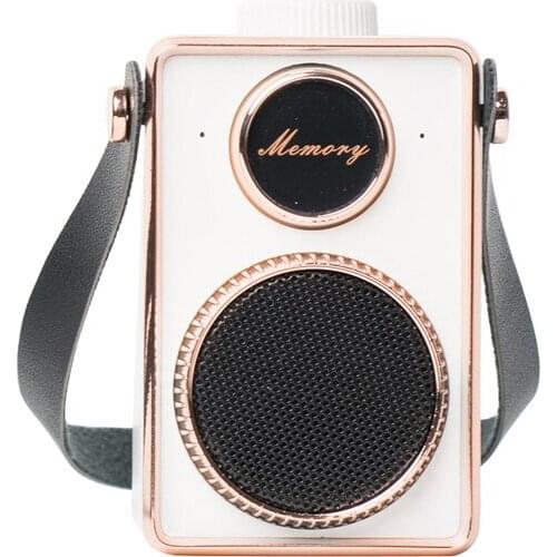 Retro Bluetooth Speaker Portable Wireless Mini Handfree Stereo Subwoofer Column Speakers Music Player