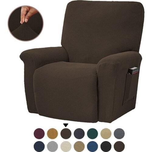 Split Design Recliner Cover Relax All-inclusive Massage Lounger Single Couch Sofa Slipcovers for Living Room Armchair Covers1Set