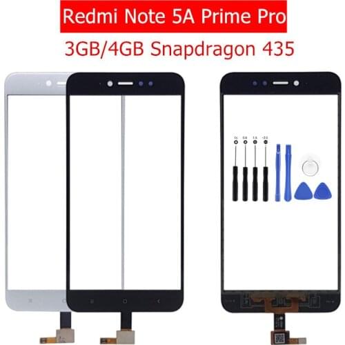 For Xiaomi Redmi Note 5A Prime Pro Touch Screen Front Glass Panel Cover Outer Glass Lens Repair Spare Parts +9 in 1 Repair Tools