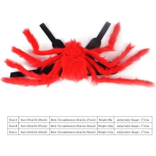 Pet Dogs Cats Clothes Halloween Spider Cosplay Costume Puppy Party Role Decor B2QB