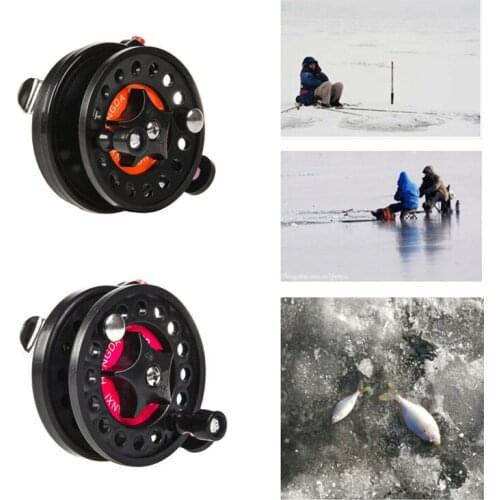 Fly Fishing Reels Left Right Interchangeable Ball Bearings Mini Fishing Reel Rafting Fishing Reel Ice Wheel
