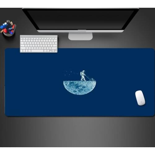 Space Personality Cool Unique Style Mouse Pad PC Computer Gamer High Quality Rubber Gaming Mousepad Large Play Non-Slip Edge Mat