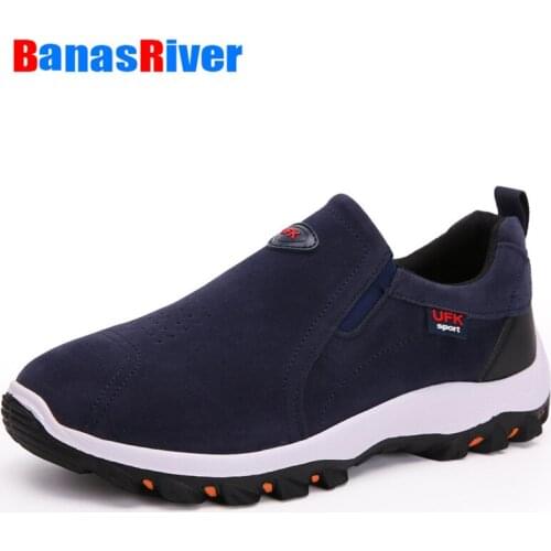 EAV sole Outdoor Sport Men Casual Sneakers Anti-slip Wear-resistant Hiking Shoes Comfortable Lightweight Big Size Male Footwear