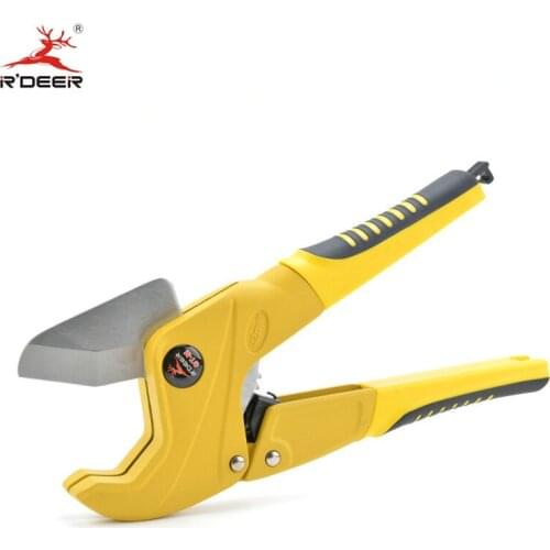 RDEER PVC Pipe Cutter Scissors Stailess Steel Blade Plastic Hose Cutter Pliers Max Cut 42mm For PVC PU PP-P PE