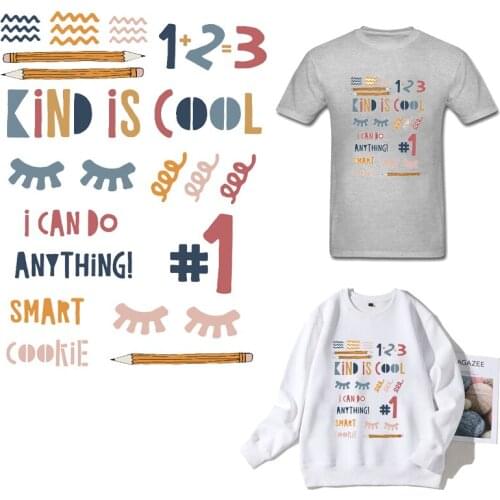 Number Patches Iron-on Transfers for Clothing Patches for Clothes Ironing Stickers Diy Patch Flex Fusible Transfer Appliques