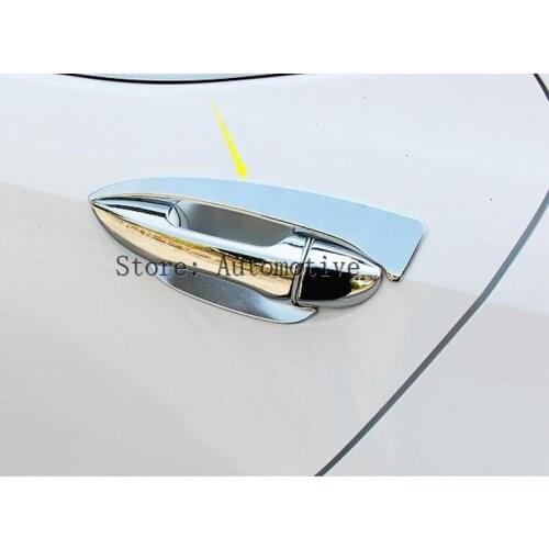 Fit For Toyota Corolla Altis 2014 2015 2016 2017 Chrome Door Handle Bowl Cup Cavity Cover Trim Insert Garnish Molding Bezel 4pcs