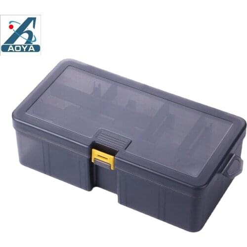 AOYA Fishing Tackle Box Waterproof Plastic Double Layer Spinner Lures Hook Minnow Bait Storage Case Fishing Tool Accessories