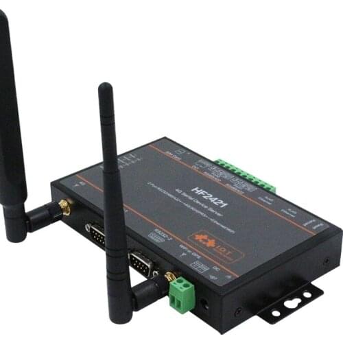2Port 4G Serial Device Server RS232 RS485 RS422 Go to Ethernet Wifi Via 4G/3G/GPRS Serial Server
