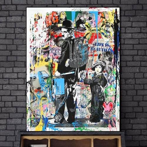 Modern Graffiti Art Canvas Posters and Prints Street Art Abstract Canvas Paintings on the Wall Decorative Pictures Cuadros