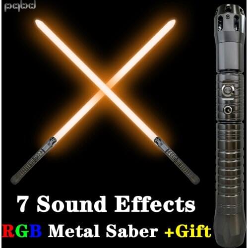 Pqbd Lightsaber RGB Force FX FOC Blaster Laser Sword Original Movie Sound Effects Light Saber Automatic NiteCore Extreme LED Toy
