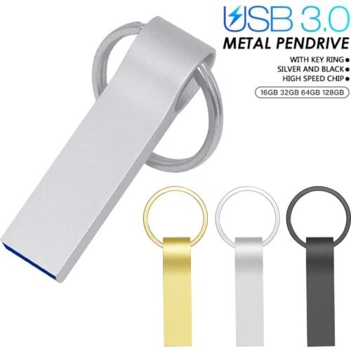 Waterproof USB Flash Drive 32 64 128 16 GB Mini Pendrive 128gb 64gb 32gb 16gb Pen Drive 3.0 USB Stick Disk on Key Memory for PC