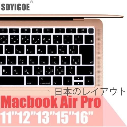 Japanese Laptop keyboard cover protector for macbook pro13 A2159A2289 For macbook air13 A2179 A1932 Keyboard case laptop skin
