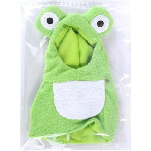 Funny Frog Shaped Birds Clothes Parrots Costume Cosplay Winter Pet Accessories