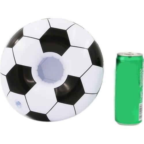 1pc Inflatable Football Drink Pool Float Inflatable Cup Coasters Cola Beverage Cup Holder For Swimming Pool Beach Party