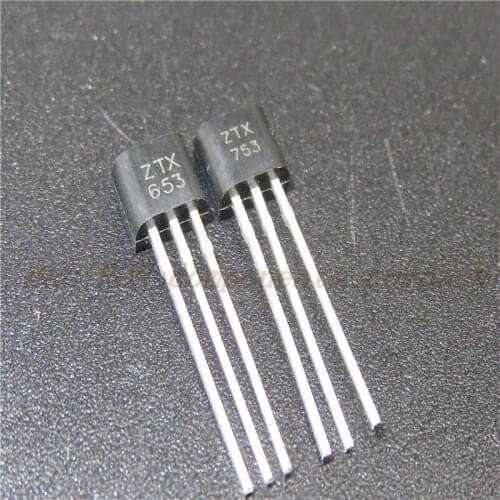 5PCS/LOT ZTX653 ZTX753 (5PCS+5PCS) TO-92 Transistor transistor Hall element