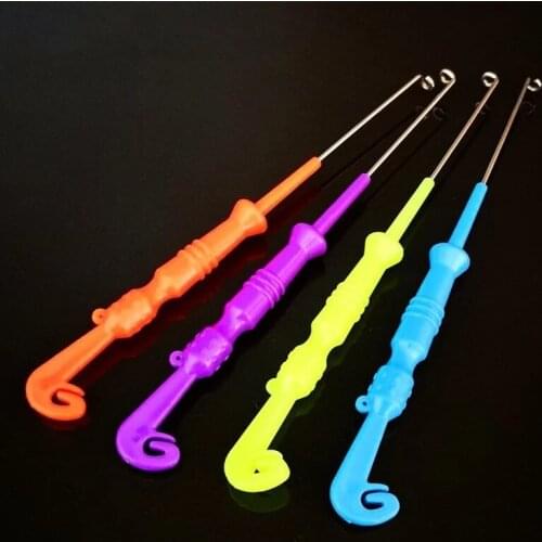 5PCs Fishing Universal Fly Nail Knot Tying Tools Extractor Hook Remover Quick Knot Tying Loop Knot Tyer Tool and Carabiner Clip