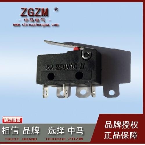 HWEXPRESS 50PCS Switch ZW11-B Copper Point 3-5A 16MM Stainless Steel Piece 3 Foot