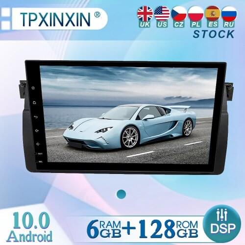 6+128GB For BMW E46 1999-2006 9"Android 10 Radio Player Car GPS Navigation Head Unit Car Radio with Screen WIFI DSP CARPLAY