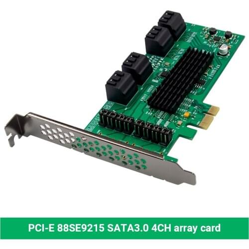 8-Port PCI-E2.0 X1 to SATA3.0 Converter PCI SATA III Expresses Controller Adapter Expansion Card for PC Laptop