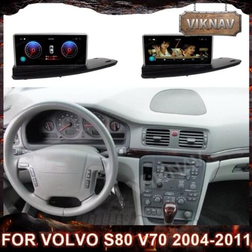 4+64GB Car radio audio 2 din Android stereo receiver for Volvo S80 V70 2004-2011 right hand drive Multimedia Player Head Unit