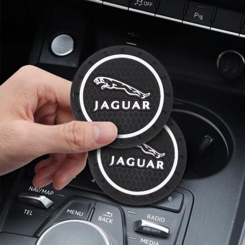 Car Anti-slip Pad Cup Holder Mat Pad Bottle Auto Styling Accessories For Jaguar F-Pace XF XE X-Type S-Type F-Type E-Pace XEL XFL