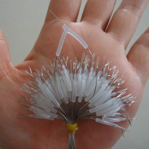 50/100Pcs white fish hook Splitter rubber fishing tackle hook divider products all for fishing accessories diy fishing gears