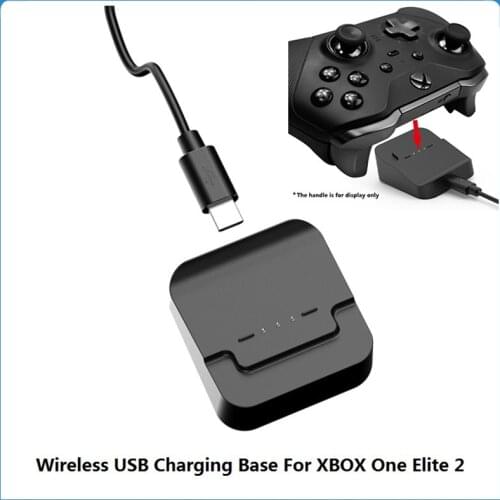 Wireless USB Charging Base Stand For XBOX One Elite 2 Game Controller Handle Charger Dual Gamepad Station TYPE-C Interface Parts