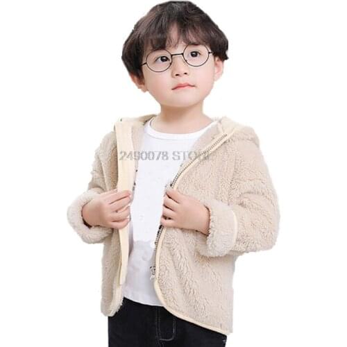 Childrens Flannel Clothing hooded jacket for girls 2020 Thick Warm jacket for boy Newborn Clothes Coat Baby girl Clothes 0-6Y