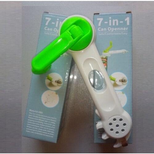 Essential New 2015 New Multi-Function Bottle+Can+Jar Opener 6 in 1 Kitchen Tool cooking tools Beer Wine Soda Tab ss1021