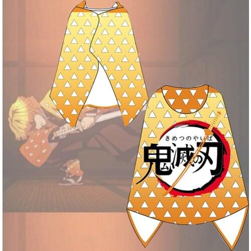 Anime Demon Slayer Cosplay Kimetsu No Yaiba Cloak Tanjirou Kamado Nezuko Kimono Unisex Halloween Carnival Party Costume Gifts