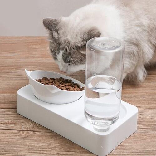 Pet Bowl Automatic Feeder Dog Cat Food Bowl With Water Dispenser Double Dog Drinking Bowl Cat Dish Bowls For Pet Food Supplies