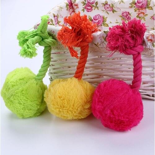 Toy Dog Soft Pet Puppy Chew Play Squeaker Squeaky Ball Plush Sound Funny hot