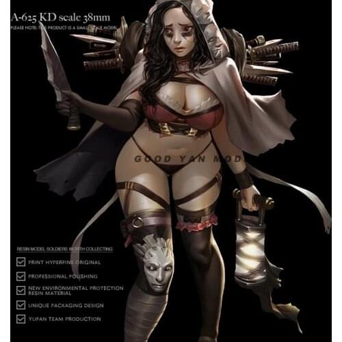 38MM Resin model kits figure beauty colorless and self-assembled A-625