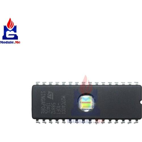 Diymore 5PCS/Lot IC Chips M27C4001-10F1 M27C4001 EPROM UV 2M Bit 32CDIP Original Integrated Circuit