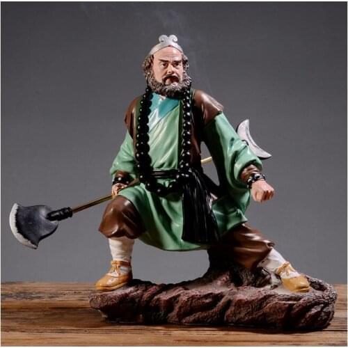 Gilded Temple painted Blow Sax Music Model Bar Club Living Room Decoration Saxphone Player Resin Figurine KTV