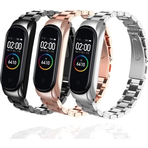 Bracelet for Xiaomi Mi Band 4 3 Stainless Steel Strap Wrist Strap For Miband 3 4 Replacement Straps for Xiaomi Watchband