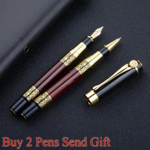 Luxury Rose Wood Brand Metal Roller Ballpoint Pen Business Men Hot Selling Office Writing Pen Buy 2 Send Gift