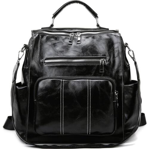 School Bags For Teenage Girls Back Pack Soft Leather Women Backpack Female Shoulder Bags For Women 2021 Travel Backpack Mochila