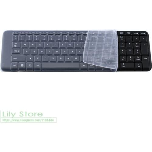 Silicone mechanical Wireless Bluetooth Desktop keyboard Cover Protector Dust Cover Film For Logitech mk215 mk220 k220 mk230