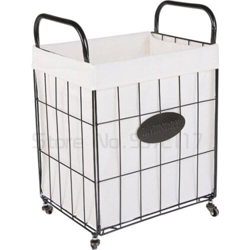 Folding dirty clothes basket household clothes bucket dirty clothes basket laundry basket Nordic Light luxury storage basket
