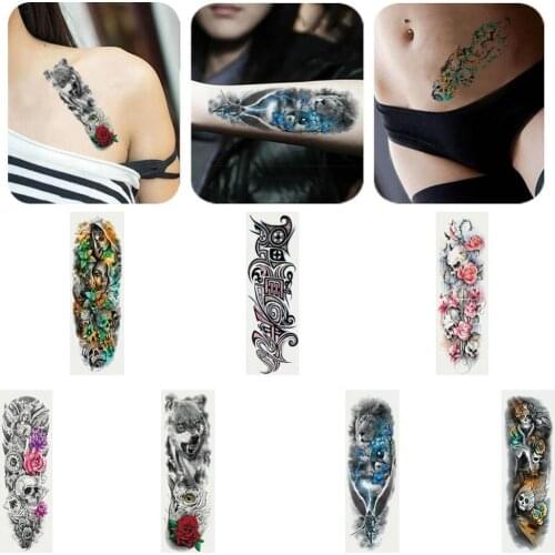 Supernatural Devil Lion Temporary Tattoo Stickers Cool Stuff Festival Tatoo Body Jewelry Fashion Makeup