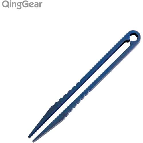 TC4 Titanium Alloy Tweezers Kit EDC Tool Outdoor Camping Ultra-light Emergency Pocekt Kit Clamping Device Mens Gift