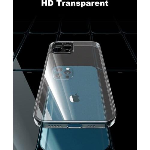 Cafele Tempered Glass Hard Case For iphone 11 12 Pro Max Mini 7 8 Case Dirt-Resistant Anti-Knock Cover With Cushioning Airbag