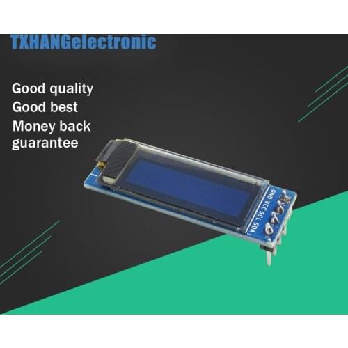 0.91 Inch 128x32 IIC I2C Blue OLED LCD Display DIY Module SSD1306 Driver IC DC 3.3V 5V For Arduino PIC