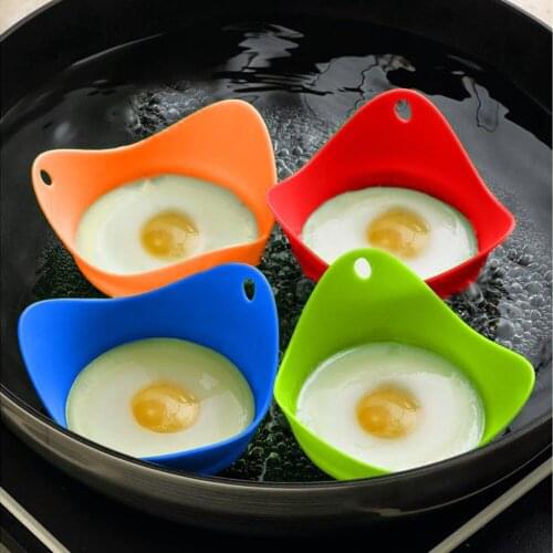 1 Pcs Silicone Egg Poacher Cook Poach Pods Kitchen Cookware Poached Baking Cup Gadget Egg Mold Egg Boiler Cups Kitchen Tools