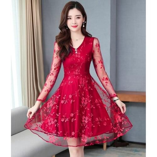 2021 Spring Summer New Womens Dress Oversize 5XL Hedging A-Line Dresses Female Fashionable Thin Net Yarn Embroidery Lady Dress