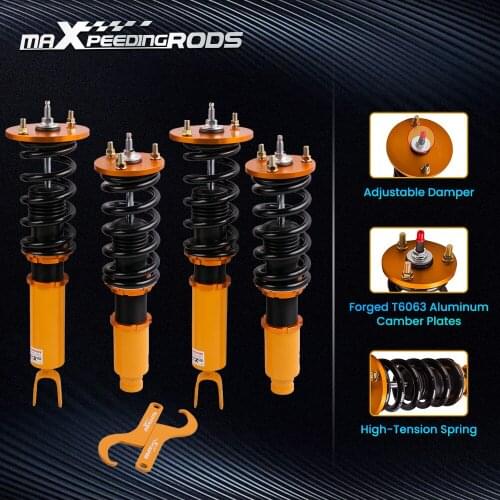 24 Step Adjustable Damper Coilover Shock Absorbers For Honda Accord CL 1997-1999