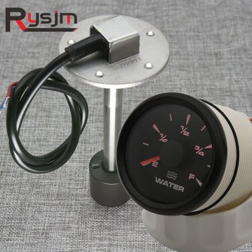 240~33 ohm Liquid Water Sender Unit Fuel Level Sensor Auto Boat Marine Waterproof Water Level Gauge 52mm Indicator Tank Float
