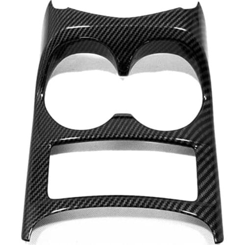 Auto Styling Console Central Front Water Cup Holder Trim Fit for Nissan Qashqai J11 2014 - 2019 Carbon Fiber ABS