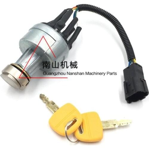 Free shipping for R60 80 150 210 215 335 - 5 - 7 - 9 ignition switch switch switch lock key excavator accessories